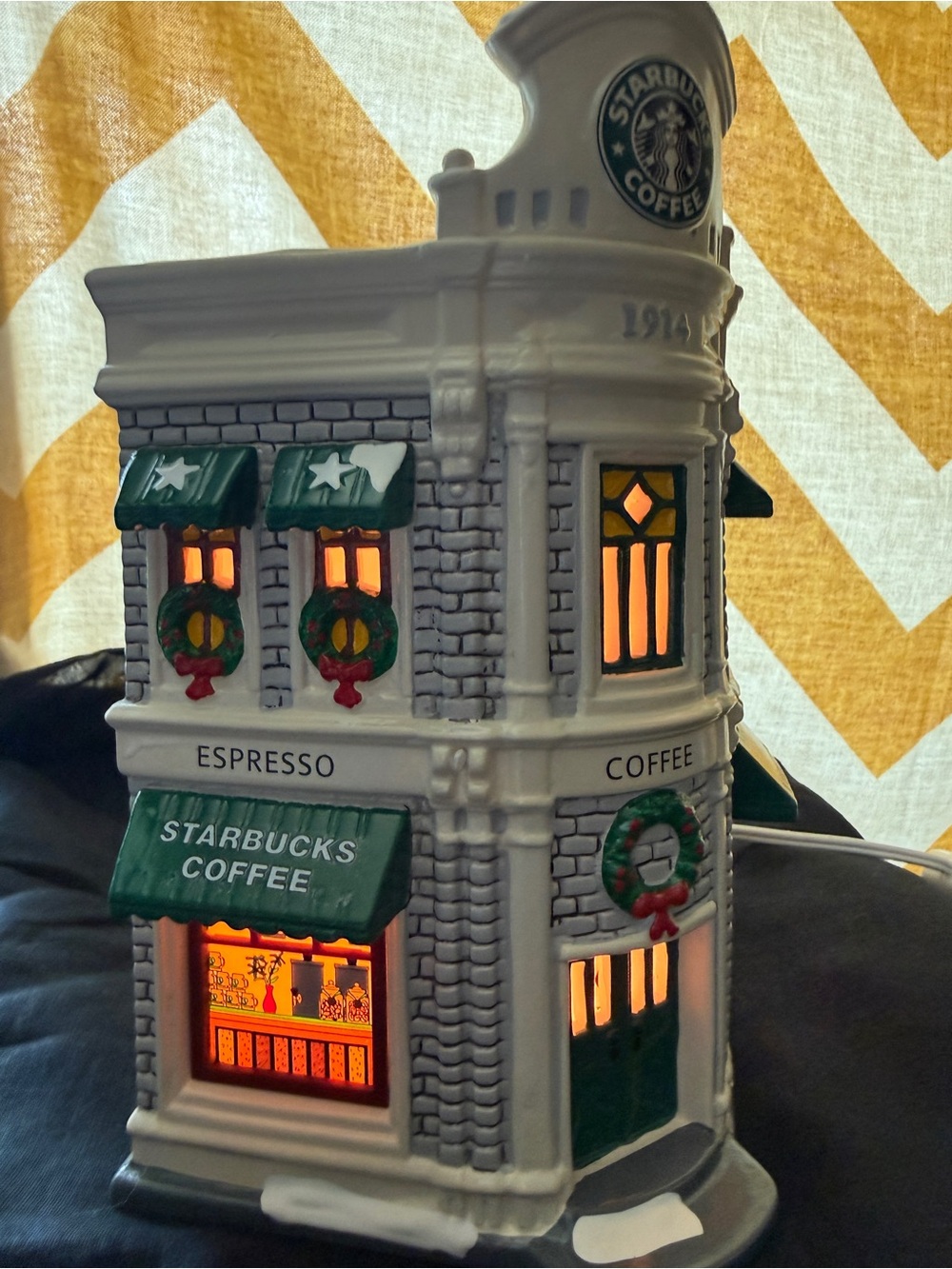 Department 56 Snow Village Starbucks Coffee 9 1/4" Figurine - Boxed